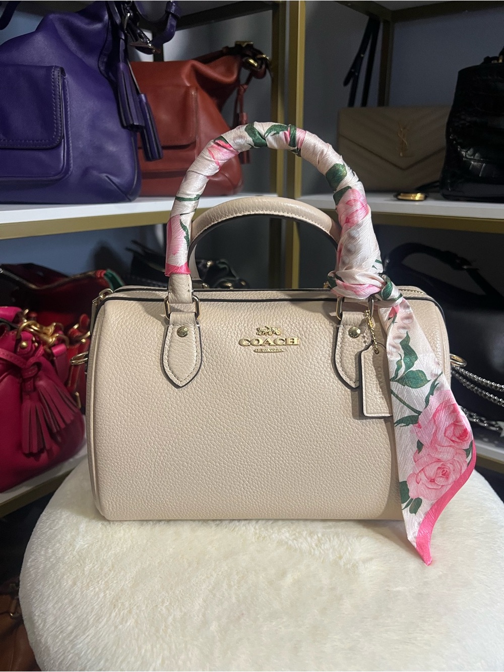Coach medium Rowan in cream